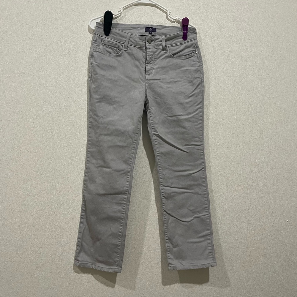 NYDJ Gray Straight Leg Jeans Casual Fit